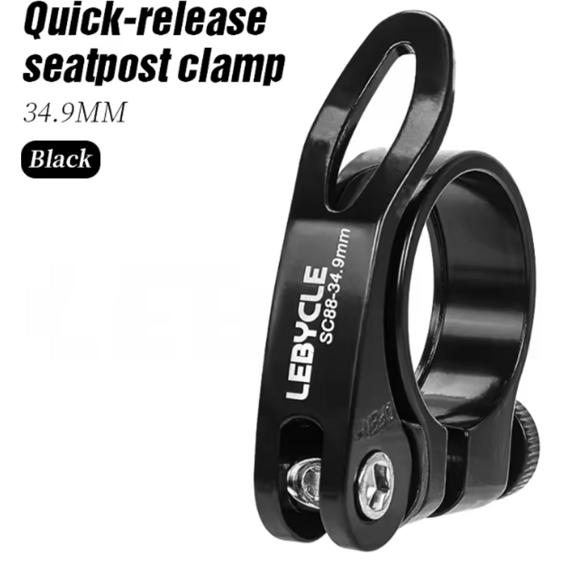 Lebycle LEBYCLE MTB Quick-Release Seatpost Clamp Black - 34.9mm