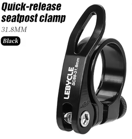 Lebycle LEBYCLE MTB Quick-Release Seatpost Clamp Black - 31.8mm