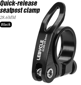 Lebycle LEBYCLE MTB Quick-Release Seatpost Clamp Black - 28.6mm
