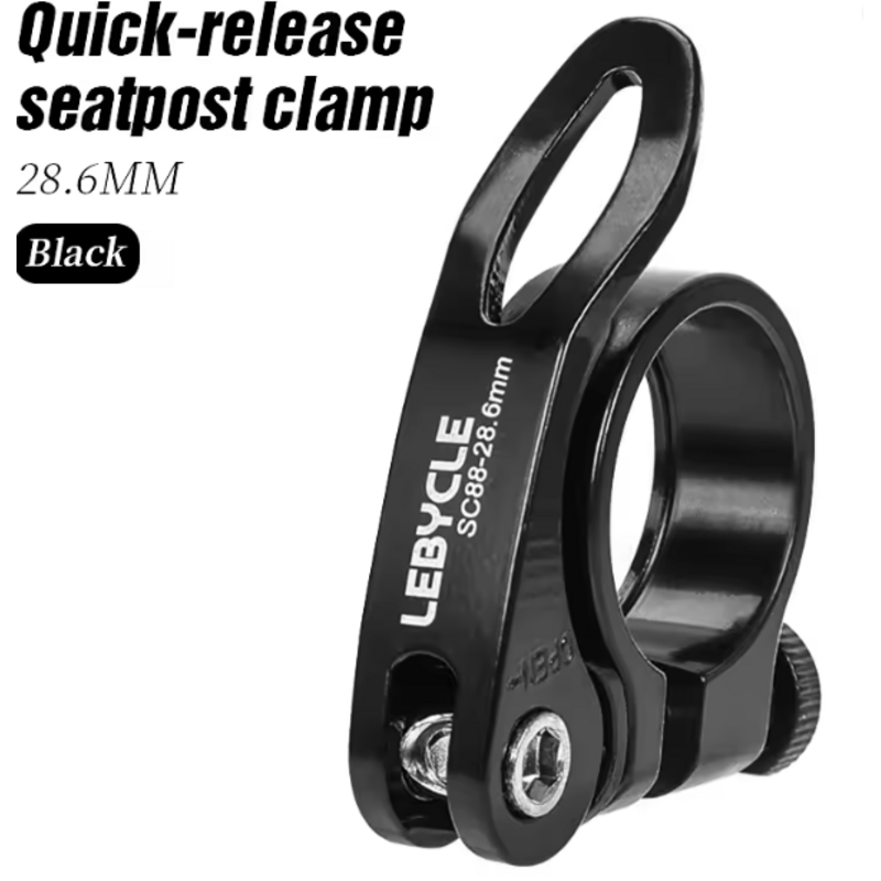 Lebycle LEBYCLE MTB Quick-Release Seatpost Clamp Black - 28.6mm