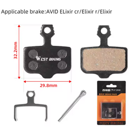 WEST BIKING Bicycle Disc Brake Pads Resin Semimetal - Sram