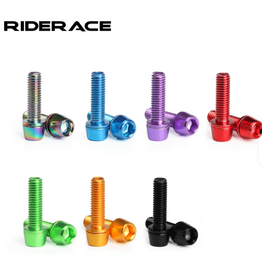 RIDERACE 6pcs Handlebar Screws Titanium-plated