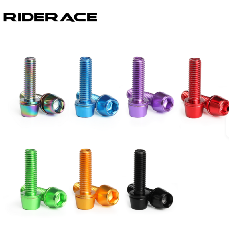RIDERACE 6pcs Handlebar Screws Titanium-plated
