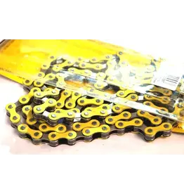 YBN CHAIN 1/2 x 1/8 x 112L, Single Speed, Nickel, YELLOW (YBN S-410)