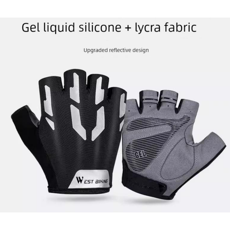 West Biking West Bikeing Sport Gloves - Gray