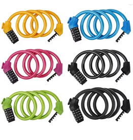 Multi-Coloured Bike Combo Locks