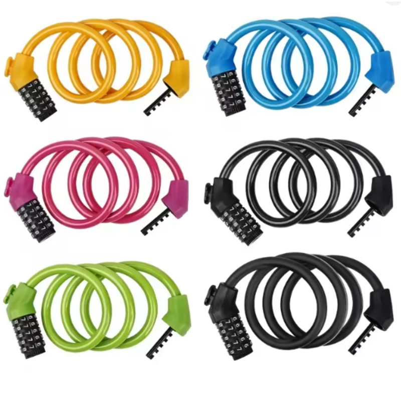 Multi-Coloured Bike Combo Locks