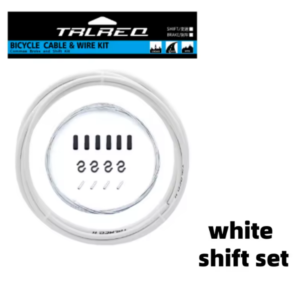 Trlreo Cable Inner & Outer Brake Kit - White