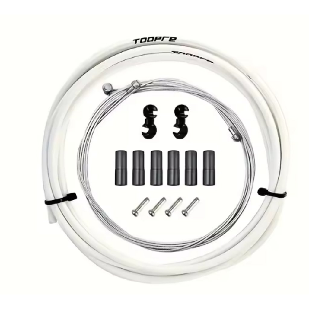 Trlreo Cable Inner & Outer Brake Kit - White