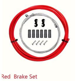Trlreo Cable Inner & Outer Brake Kit - Red