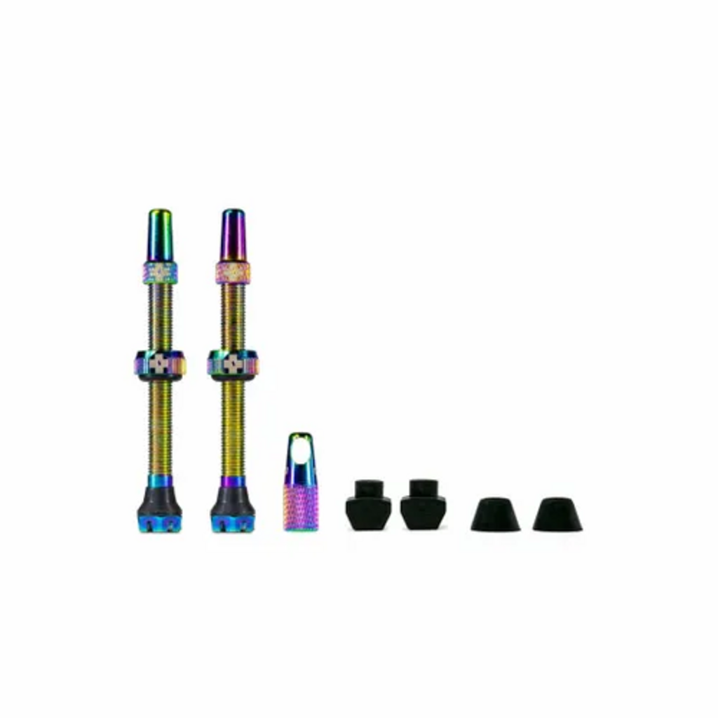 MUC-OFF Muc-Off, V2, Tubeless Valve, Presta, 60mm, Iridescent, Pair