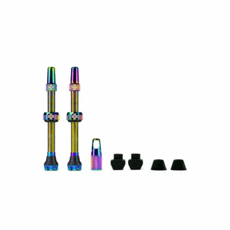 MUC-OFF Muc-Off, V2, Tubeless Valve, Presta, 60mm, Iridescent, Pair