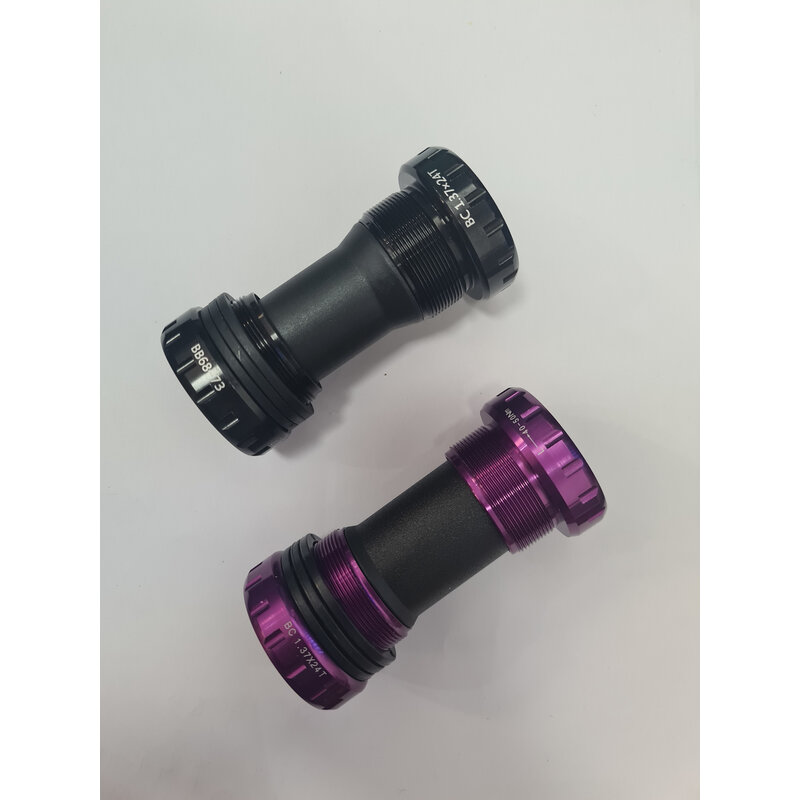 West Biking WEST BIKING Threaded Bottom Bracket, BB68-73, 24mm -Purple