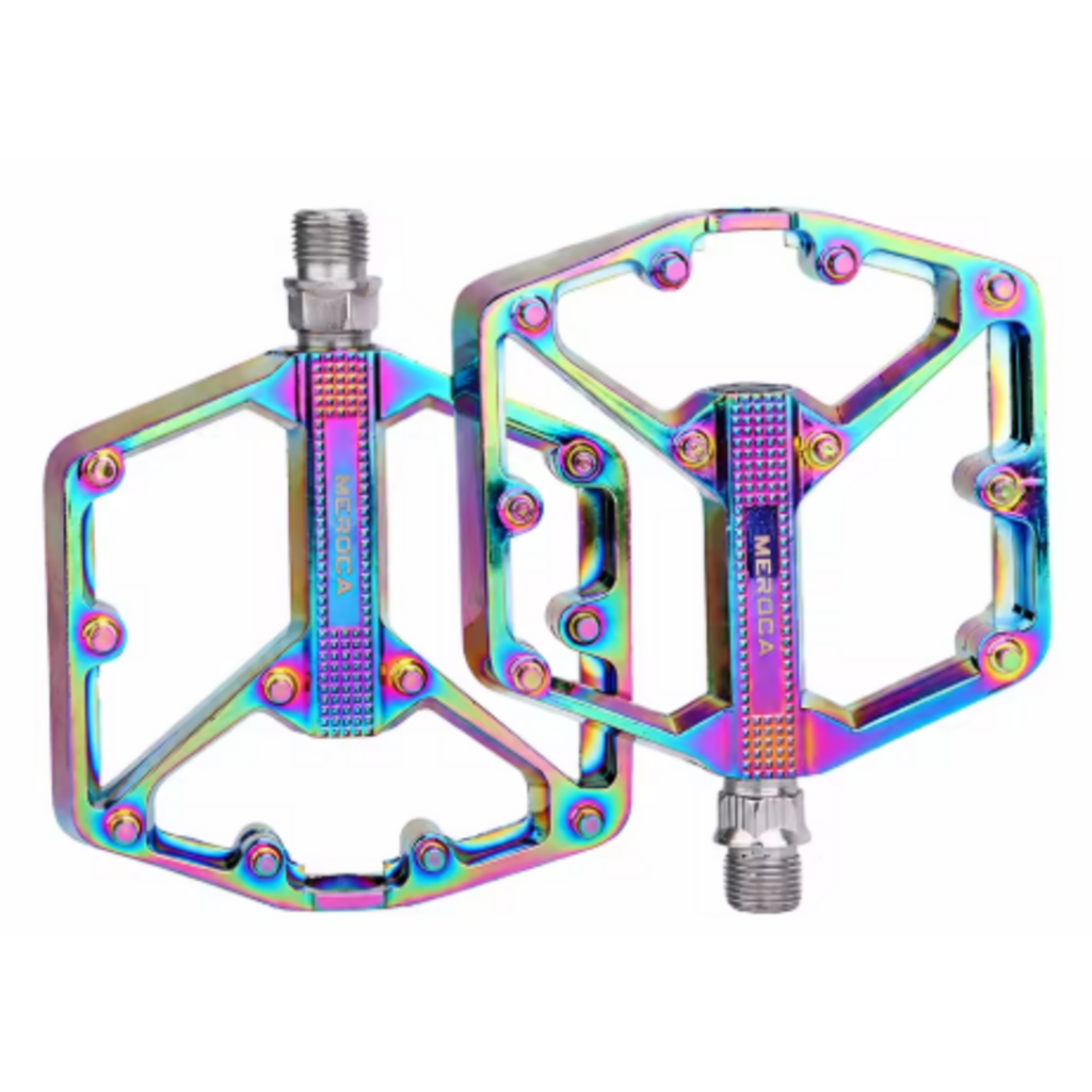 MEROCA Ultralight Sealed Bearing Pedal Double DU Bearing - Oil Slick