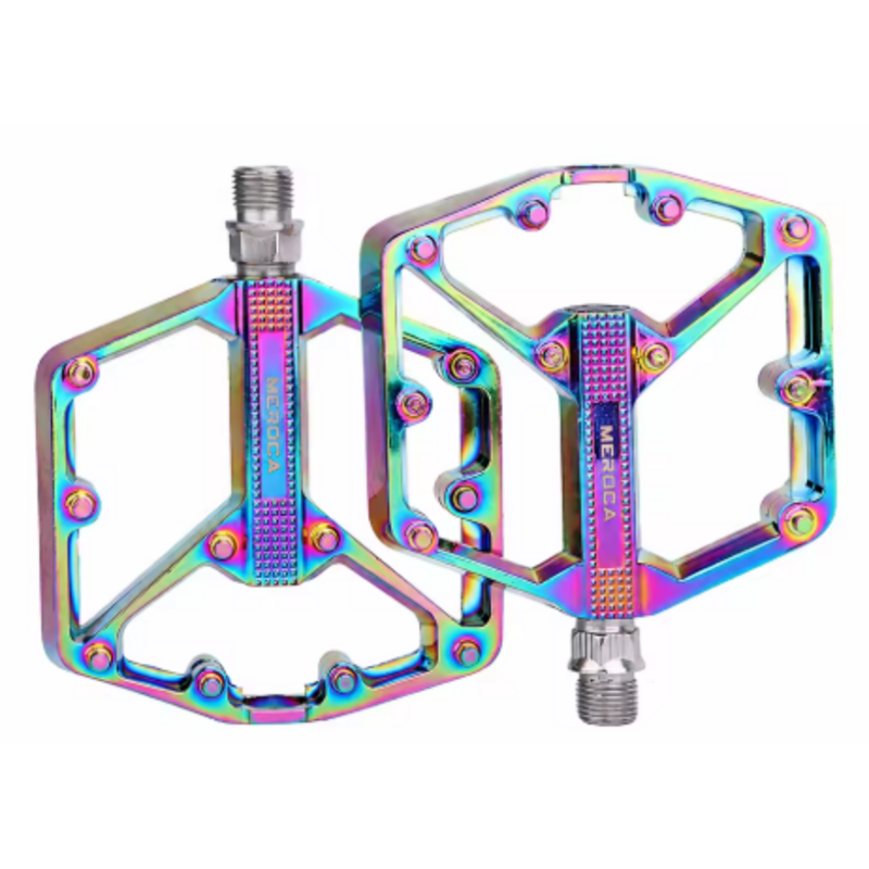 MEROCA Ultralight Sealed Bearing Pedal Double DU Bearing - Oil Slick
