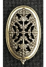 Cloakmakers.com Filigree Viking Turtle Brooch- Antique Bronze Plated - Extra Small