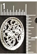 Cloakmakers.com Pierced Dragon Viking Turtle Brooch- Antiqued Metal - Tiny