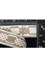 Cloakmakers.com Chained Celtic Knotwork Narrow - Tan on Cream