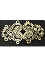 Cloakmakers.com Byzantine Swirls Cloak Clasp - Antique Bronze