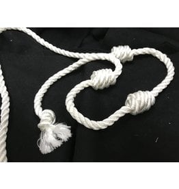 Cloakmakers.com White Rope Belt, Double Wear, Triple Cincture, Extra Large