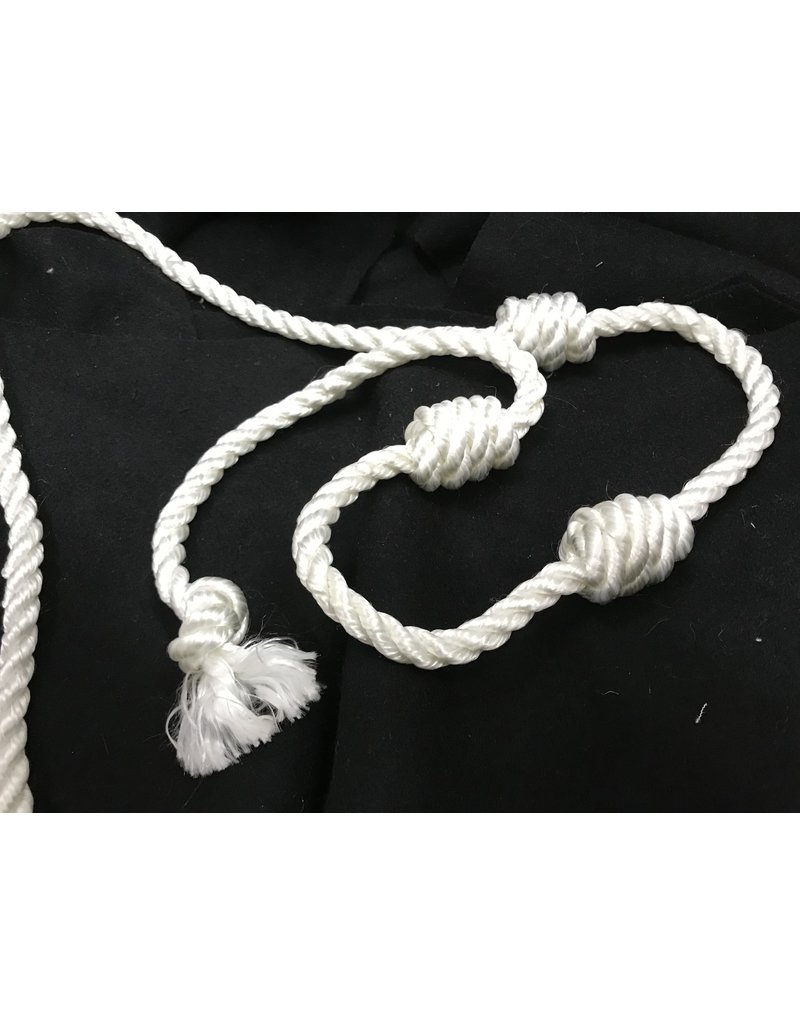 White Rope Belt, Double Wear Triple Cincture, Small - Cloak