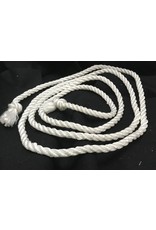 Cloakmakers.com White Rope Belt, Single Wear, Single Knot, Large