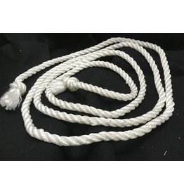 Cloakmakers.com White Rope Belt, Single Wear, Single Knot, Large