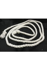Cloakmakers.com White Rope Belt, Single Wear, Single Knot, Extra Large