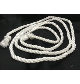 Cloakmakers.com White Rope Belt, Single Wear, Single Knot, Extra Large