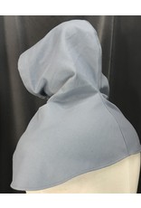 Cloakmakers.com H229 - Hood in Light Blue-Grey Wool Blend, Mediumweight