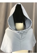 Cloak and Dagger Creations H229 - Hood in Light Blue-Grey Wool Blend, Mediumweight