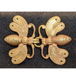 Cloakmakers.com Bees Cloak Clasp - Raw Jeweler's Brass