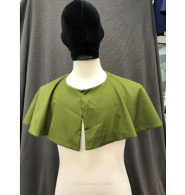 Cloak and Dagger Creations 4241 - Small Reversible Easy Care Collarless Apple Green 7/8'' Short Cloak