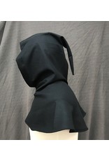 Cloak and Dagger Creations H268- Hood in Black Wool Blend, Mediumweight