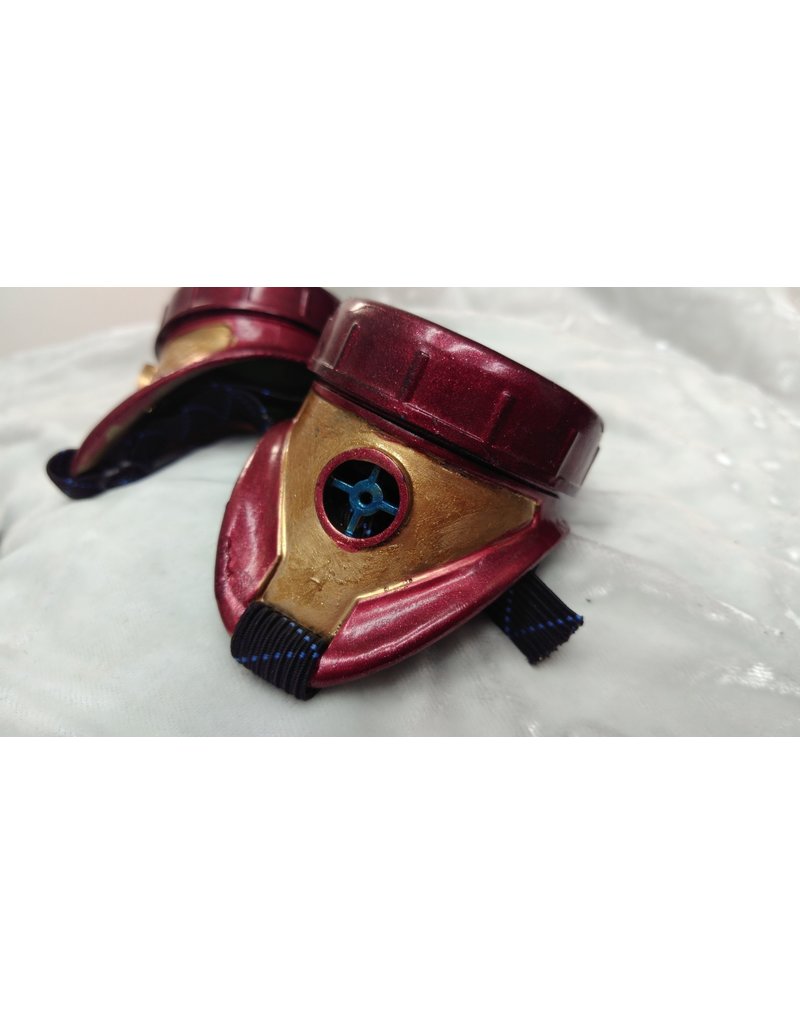 Cloakmakers.com Painted Goggles- Iron Man colors