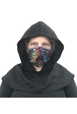Cloak and Dagger Creations H285 - Hooded Cowl in Black Wool Twill