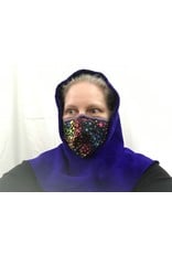 Cloak and Dagger Creations H274 - Hooded Cowl in Bright Blue Washed Wool