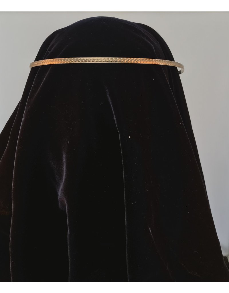 Cloakmakers.com Braided Wheat Band Circlet Unisex  - Nickle Silver