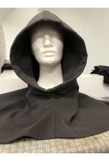 Cloakmakers.com H303 - Cocoa Brown  Woolen Hooded Cowl