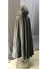 Cloak and Dagger Creations 4425 - Washable Variagated Brown Wool Twill Full Circle Cloak, Brown Velveteen Hood Lining, Pewter Clasp