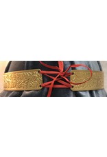 Cloakmakers.com Wide Oak & Acorn Circlet -Raw Jewelers Brass
