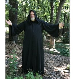 Cloakmakers.com R489 - Washable Charcoal Grey Woolen Robe w/Pockets, Extra Large