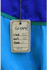 Cloakmakers.com G1044 - Turquoise Blue Gown w/Pockets, Blue Yoke w/Sea Dragon & Celtic Knot Embroidery, Green Trim