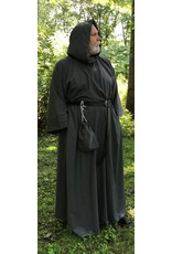 Cloak and Dagger Creations R403 - Trappist Brown Wool Crepe Monk Robe with Attached Cowl