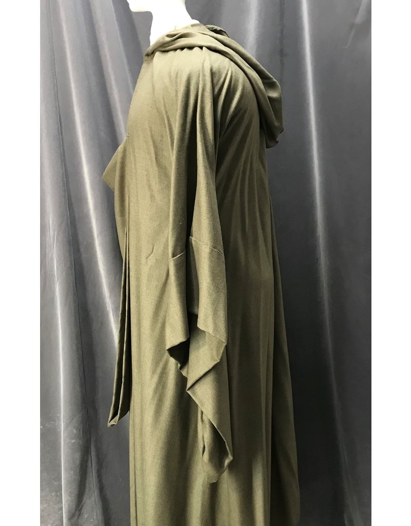 Cloak and Dagger Creations R469 -Heathered Seagrass Green Silken Wool Jedi Robe