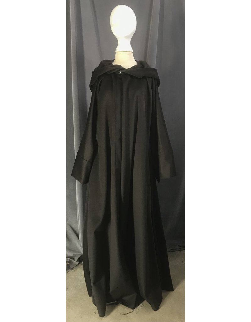 Cloak and Dagger Creations R481 - Brown Woolen Jedi Robe, Wide Cuffed Sleeves, w/Pockets