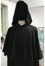 Cloak and Dagger Creations 4515- Black Cashmere Wool Mantled Cloak