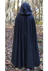 Cloak and Dagger Creations 4500 - Sparkling Grey Woolen Cloak w/Black