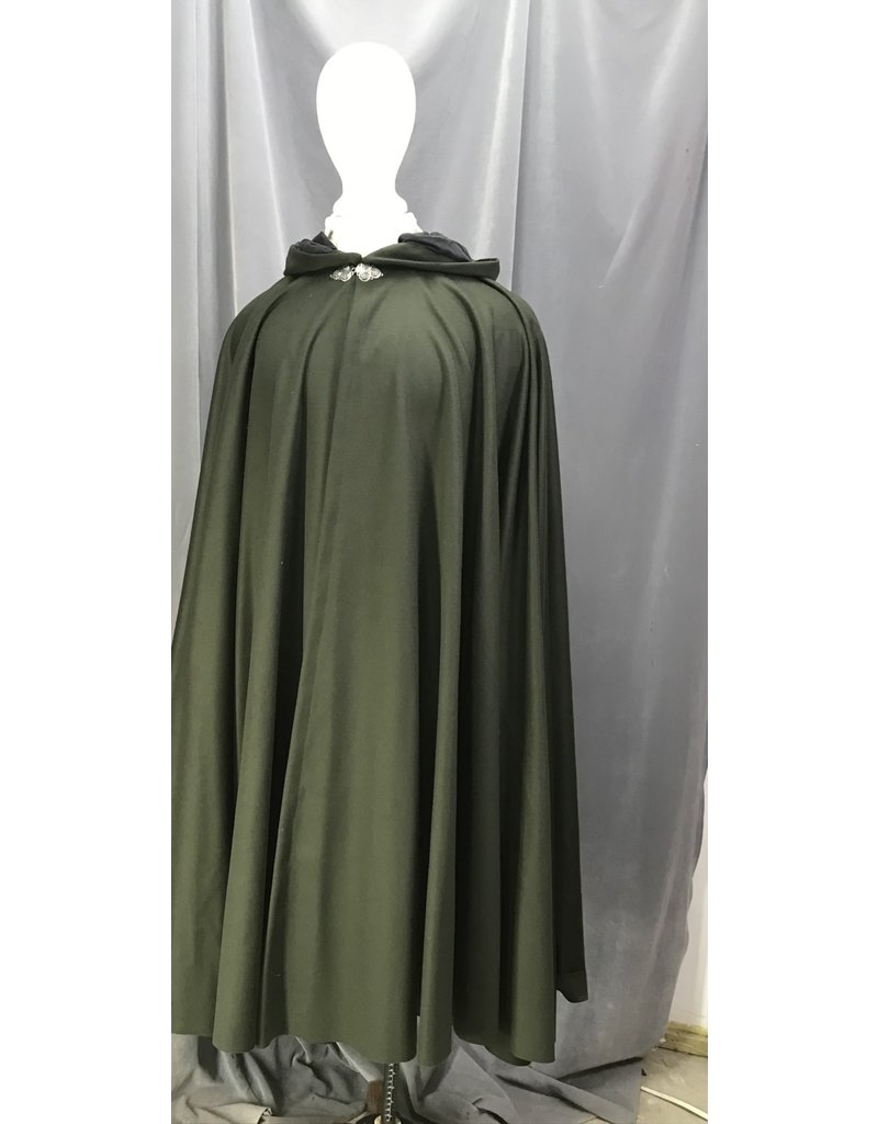 Cloak and Dagger Creations 4495 - Dark Green Wool Full Circle Cloak