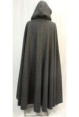 Cloak and Dagger Creations 4525 - Dark Grey Long Cloak, Green Hood